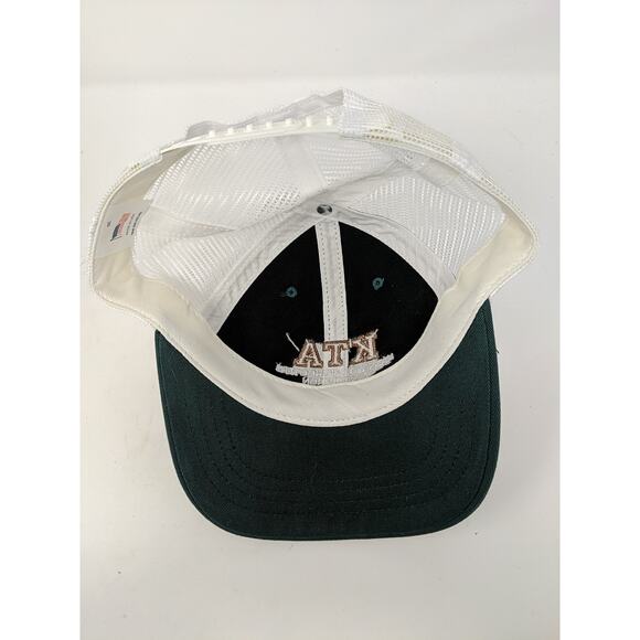Mens KTA Kansas Trapshooters Association Hat Meshback Snapback Green & White - Picture 8 of 11